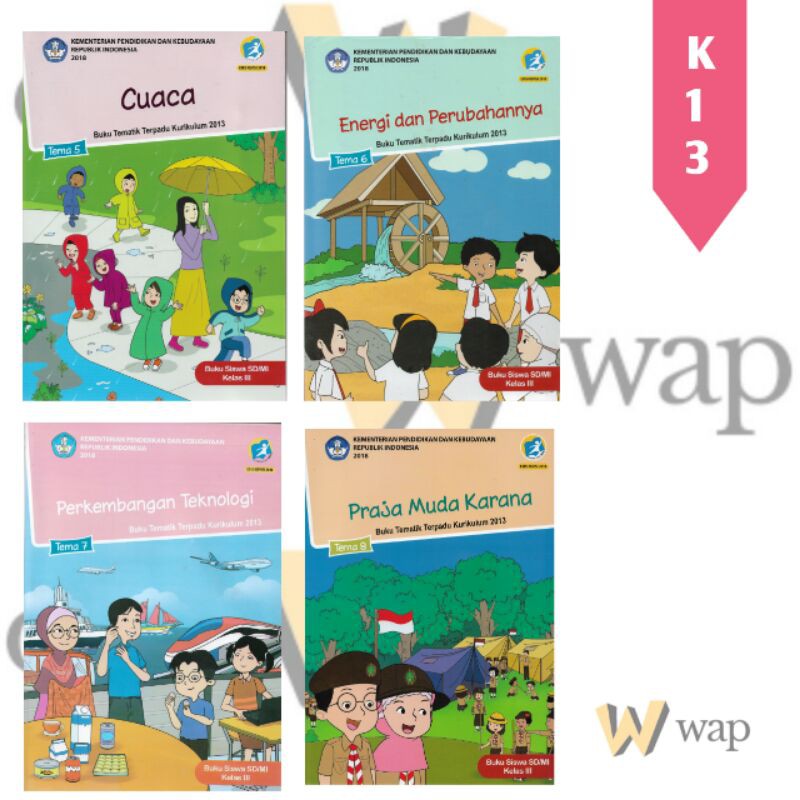 PAKET Buku Tematik Terpadu Kelas 3 SD SEMESTER 2 K13 Revisi Terbaru