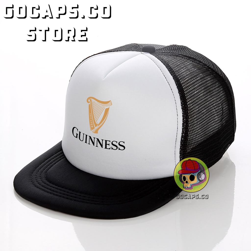 Guinness / Beer /Topi Jaring Distro / Topi Jaring / Topi Distro Premium / Topi Pria / Topi Baseball / Snapback / Topi Snapback / Topi Snapback Jaring / Topi Kece Unisex / Gocaps