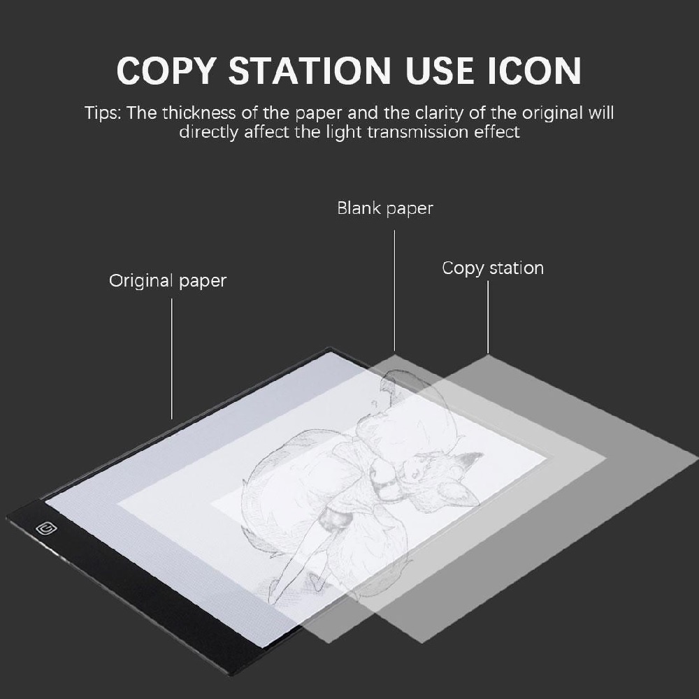 Graphics LED Drawing Board A3 Size with Three-Level Dimming Backlight