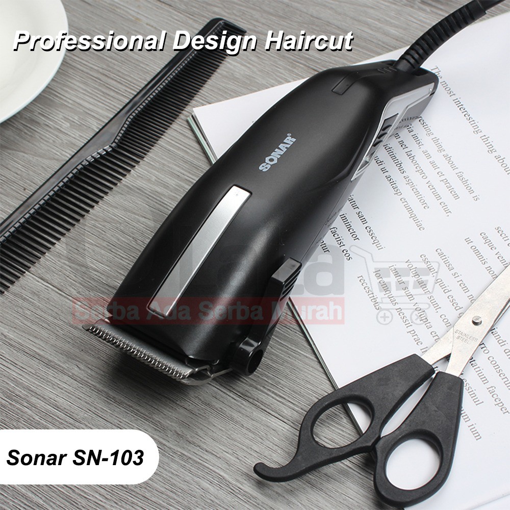 Alat Cukur Rambut Sonar Professional Hair Clipper SN-103