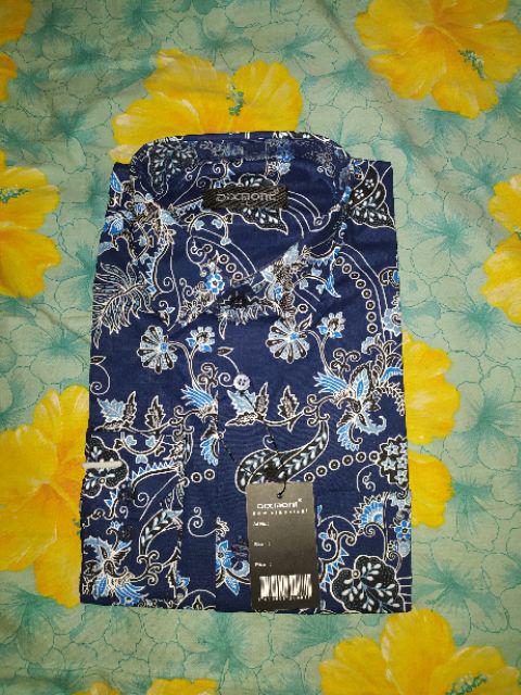Kemeja Batik Pria Lengan Panjang Bl39 Katun Motif Modern Dixmont Semi Slimfit Premium