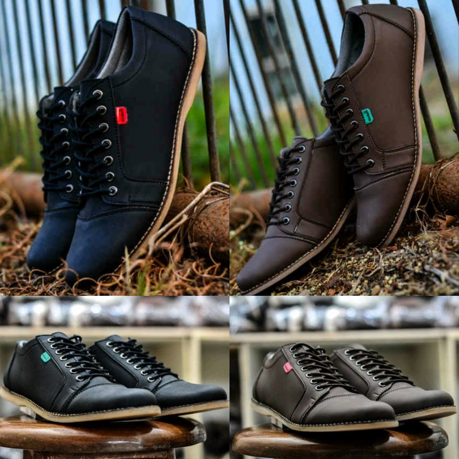 sepatu formal pria kickers shaka keren murah sepatu sneakers santai (COD)