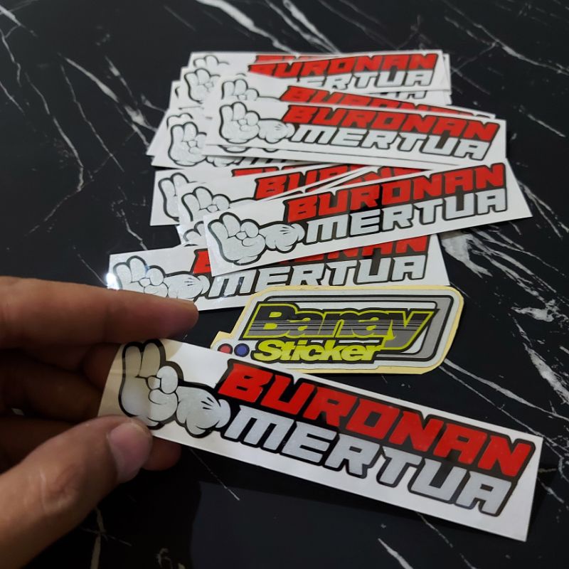 STICKER BURONAN MERTUA CUTTING