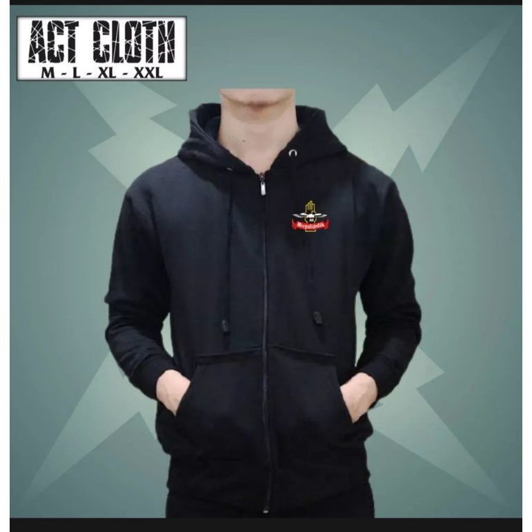 JAKET JIPER JAKET KEREN LOGO SIMPLE MERPATI PUTIH