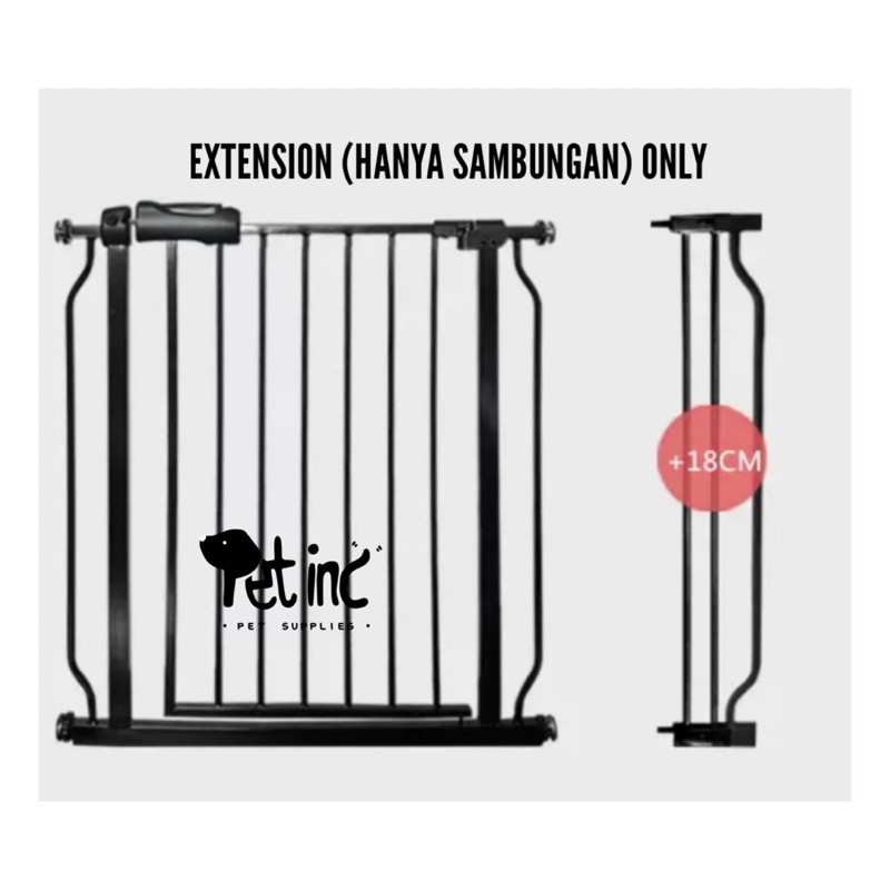 khusus sambungan atau extension premium metal dog safety gate (extension only