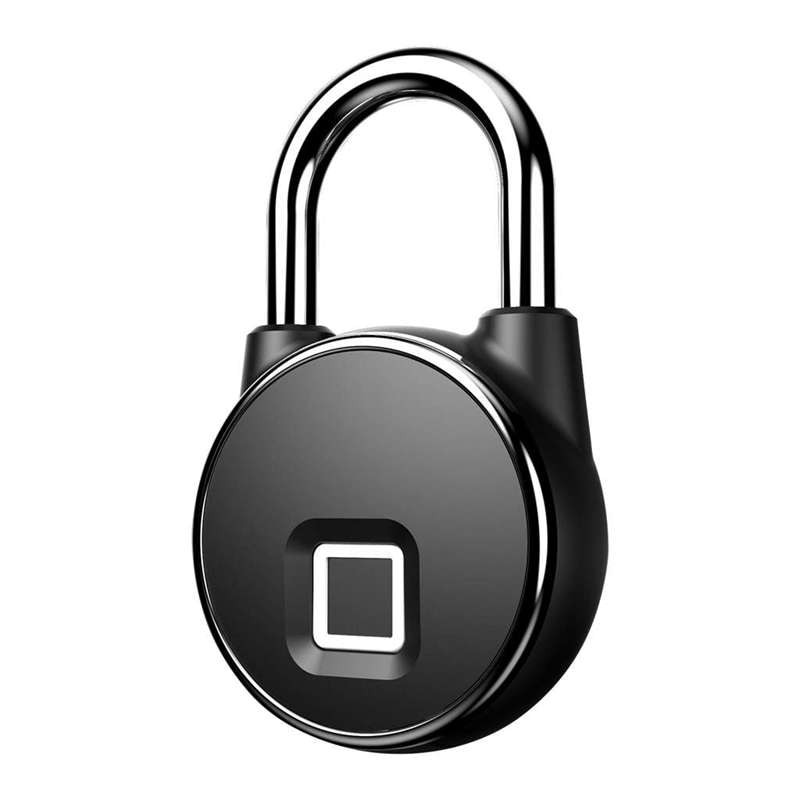 Gembok Koper Rumah Smart Fingerprint Padlock - P22 - Black