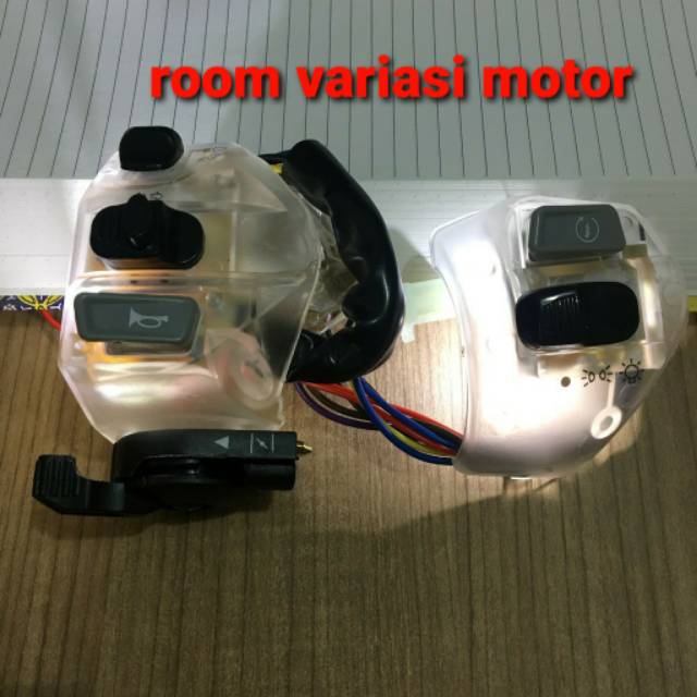 SAKLAR SET KIRI KANAN TRANSPARAN YAMAHA MATIC MIO SOUL MIO J MIO GT JUPITER MX