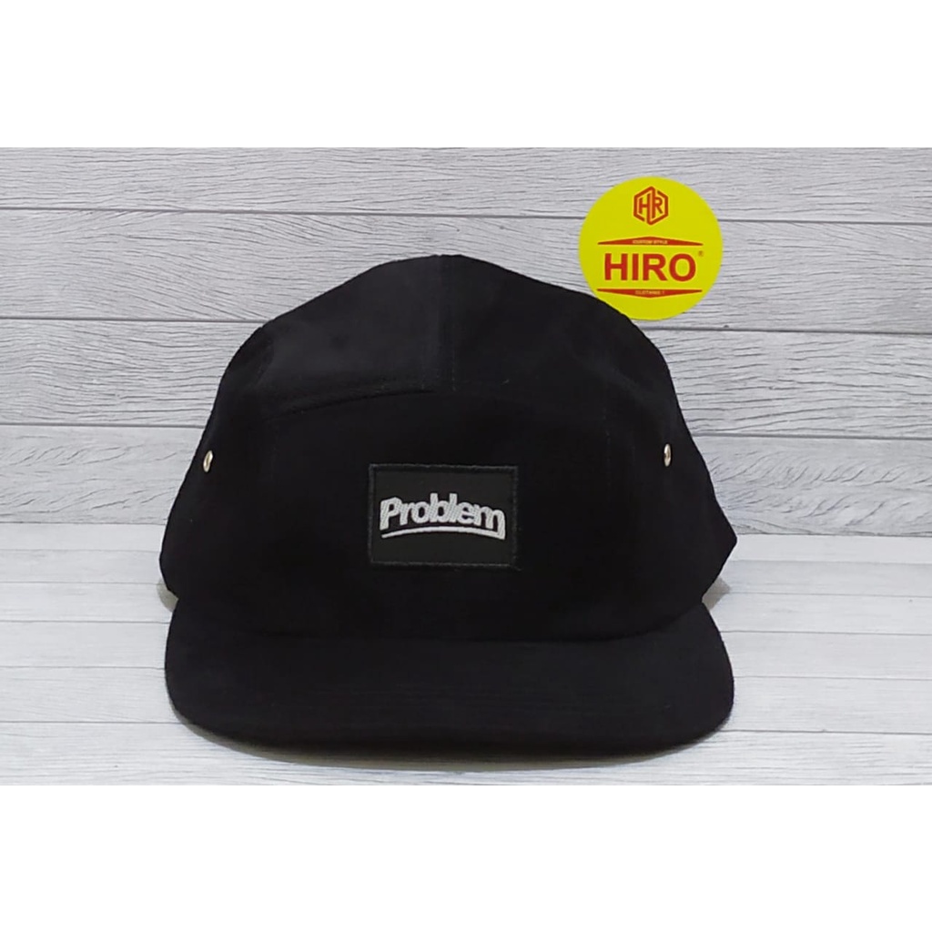 [COD]Topi Snapback Bordir PROBLEM Lima panel/Topi Hip-Hop/Topi Distro Pria