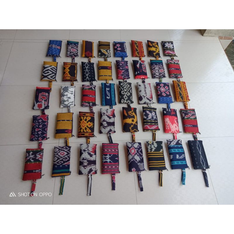 card holder dompet Hp wanita. kain tenun