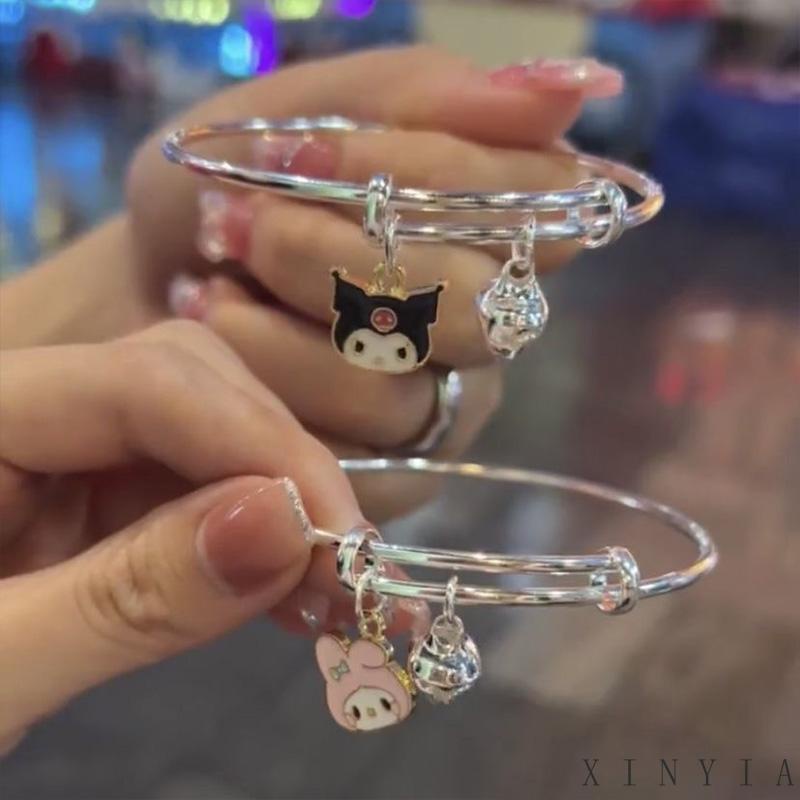 Xia.id Gelang Tangan Wanita Gelang Couple Pasangan Aesthetic Gelang Couple Sahabat Desain Kartun Anjing Kuromi Cinnamoroll Adjustable