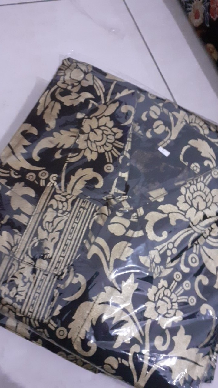 Nivana Batik - Couple Sarimbit Gamis Prada Bakung Kembang Gede