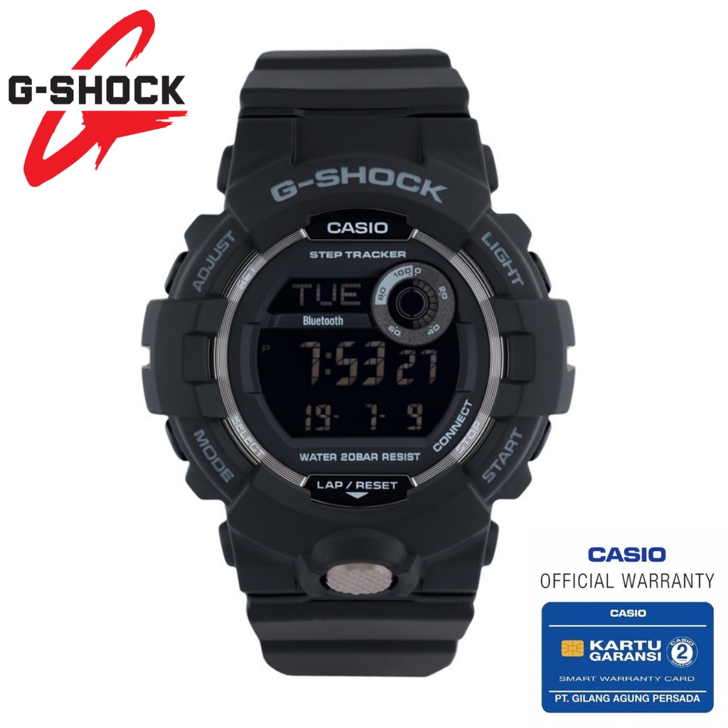 Jam Tangan Pria Casio G-Shock Original GBD-800-1BDR G-SQUAD SERIES