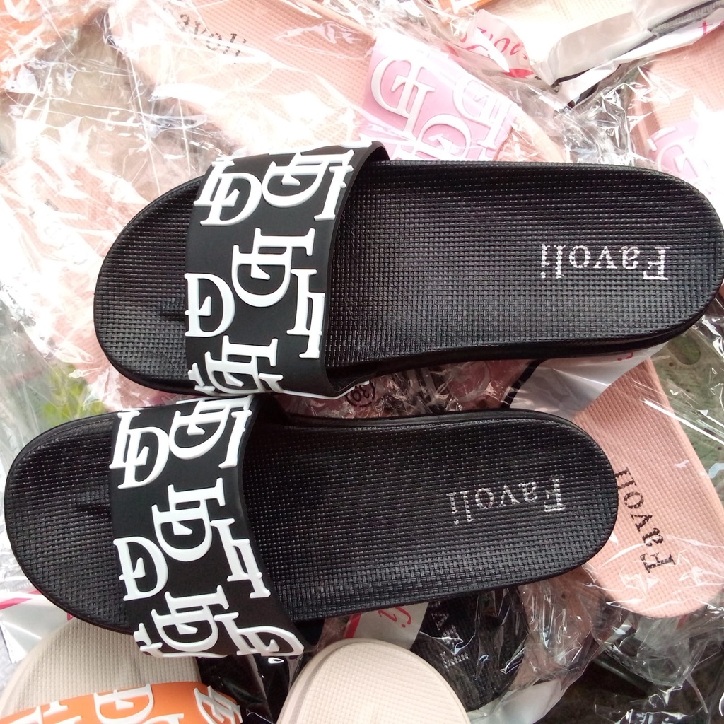 Sandal Selop Wanita Fashion Import Favoli 2353-1 size 37-40 sandal wanita simpel sehari hari kekinian