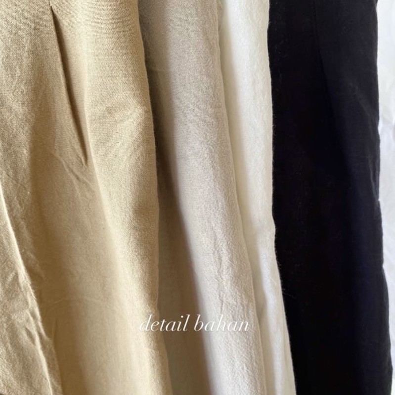 Kulot linen Highwaist/  LINEN ANGEL lebih tebal PREMIUM