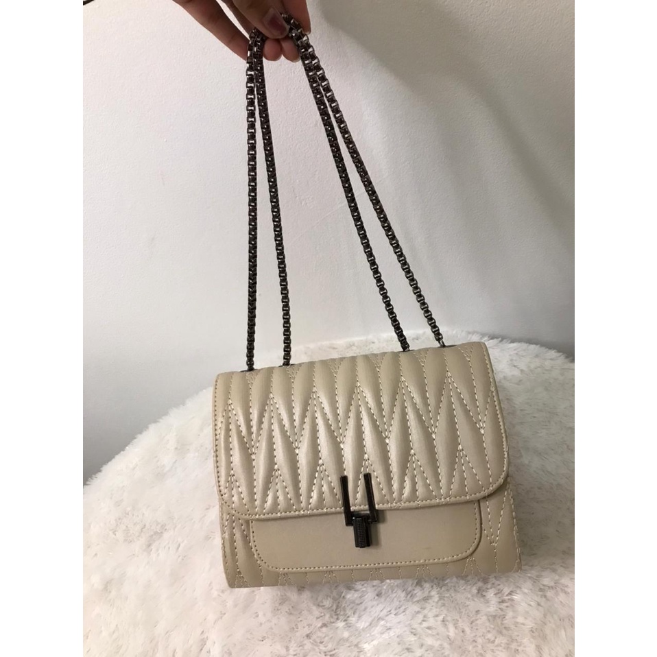 Slingbag Tas Syakira Black Rantai Hitam Wanita Selempang IRVANBAGSHOP