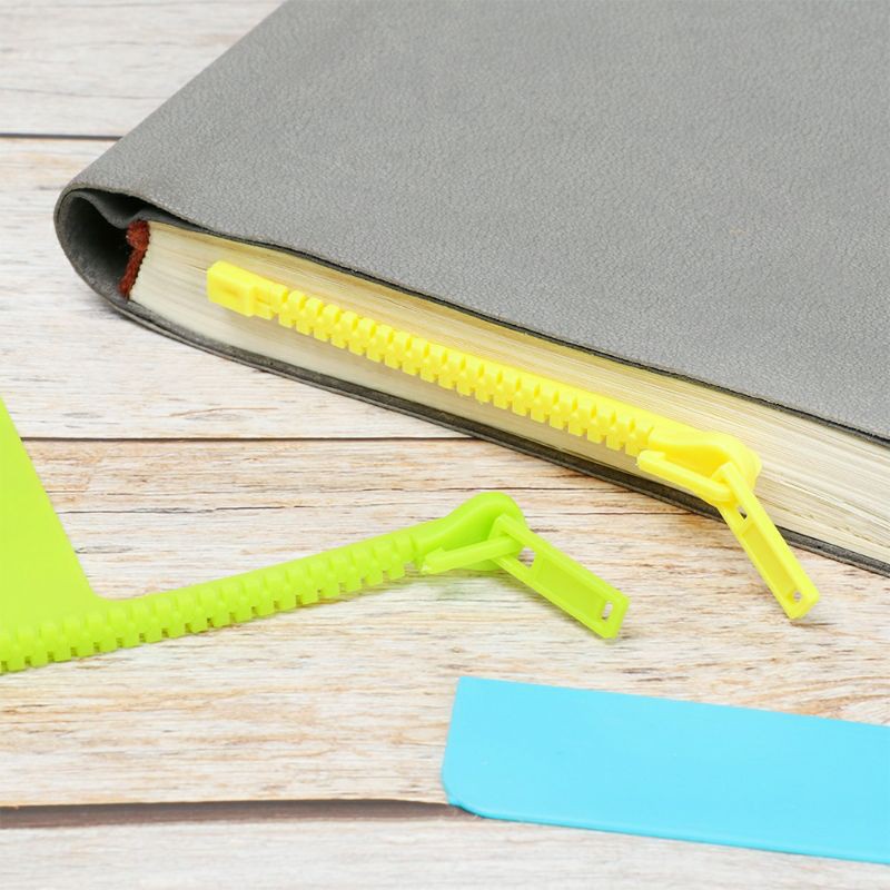 

Pembatas Penanda Buku Bookmark Bentuk Zipper Resleting Lucu Unik Simple Alat Tulis Stationery