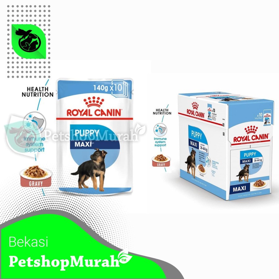 Dog Food Royal Canin Maxi Puppy / Adult Pouch 140gr - adult 140gr