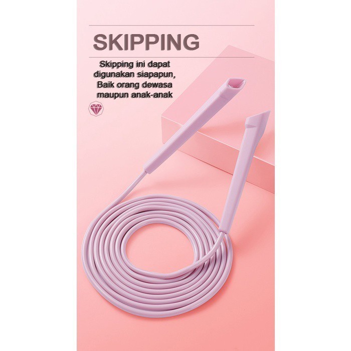 Lompat Tali Skipping Rope Olahraga Jump Rope Skipping PVC+PP 3 m