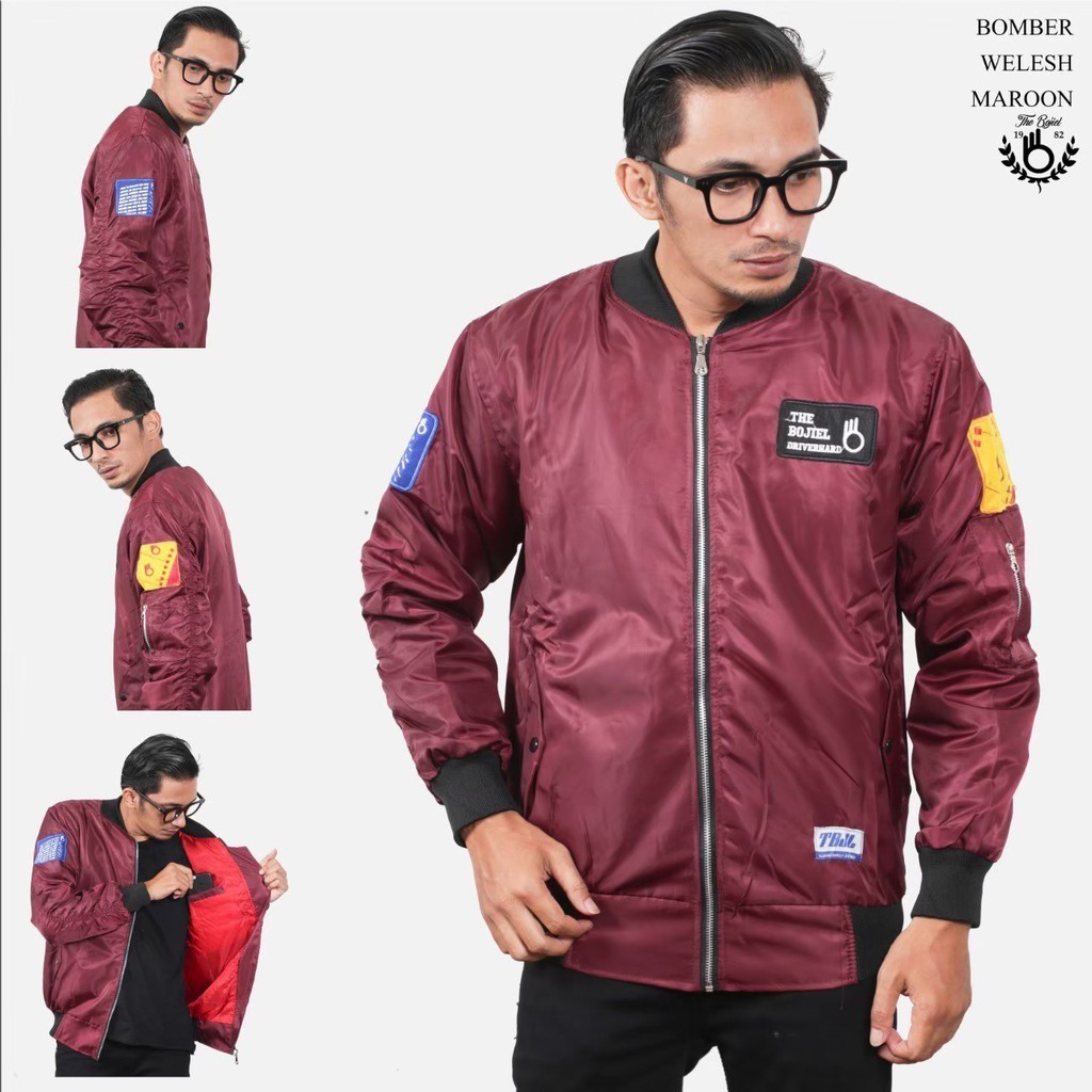 TERMURAH !! JAKET PRIA BOMBER/ JAKET BOMBER PILOT WELESH