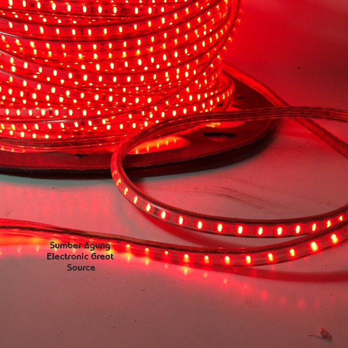 Stripled Merah Strip LED Terang Anti Air Waterproof