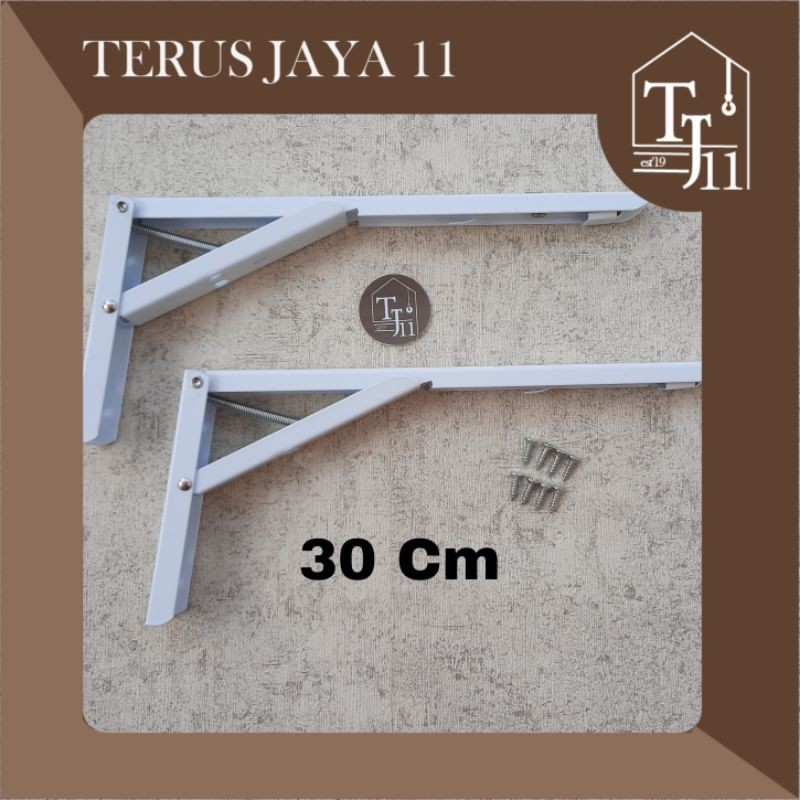 Siku Lipat / Siku Wallshf / Fold Bracket TWIN ukuran 30Cm harga grosir