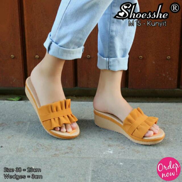 Fsb - Sendal Wedges Wanita (M 15 - Series)