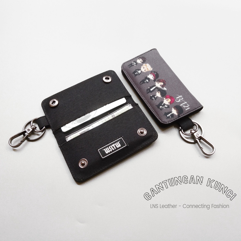 Dompet STNK Mobil BTS - Gantungan Kunci Motor KPOP Key Wallet Jimin