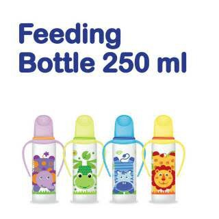 BABY SAFE - REGULAR HANDLE BOTTLE 250 Ml (JS005) / BOTOL SUSU BAYI DENGAN PEGANGAN / FREE DOT BAYI