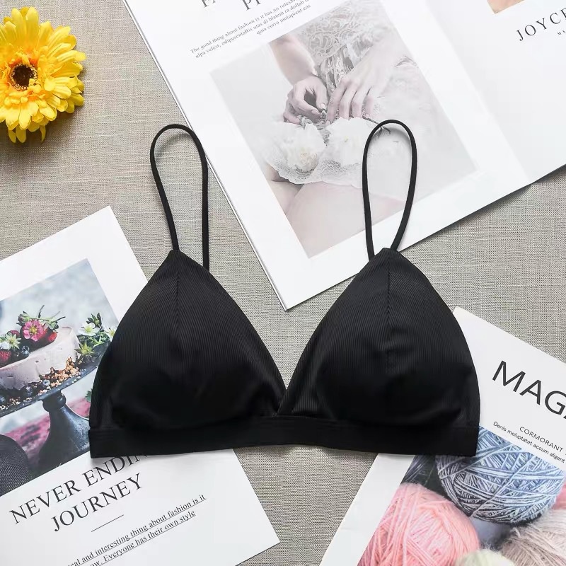 GO! BR620 Bra Wanita Tanpa Kawat Bahan Halus Pakaian Dalam bralette Push Up Elastis Sexy