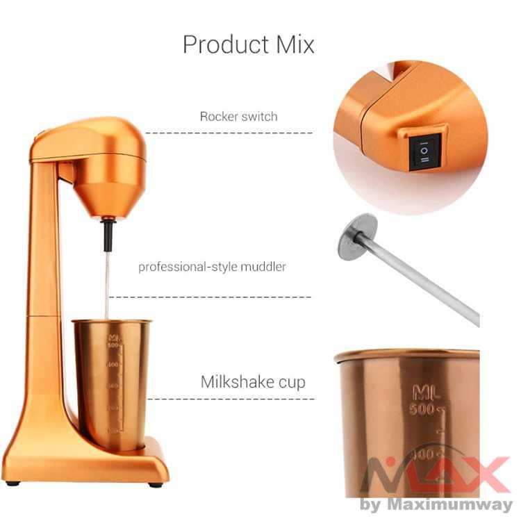 Mixer Tangan &amp; Berdiri KBXSTART Mixer Elektrik Pengaduk Pengocok Minuman Otomatis - HSM-705S