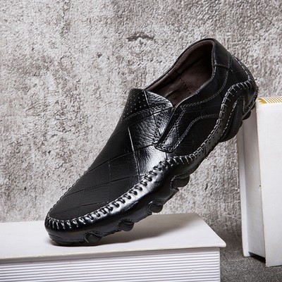 Fashion Pria Asli Kulit Sapi Slip Pada Sepatu Formal Pria Fashion Pria Asli Kulit Sapi Slip Pada Sepatu Formal Pria