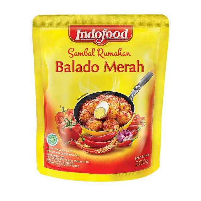 

Indofood Sambal Rumahan Sambal Balado 200G