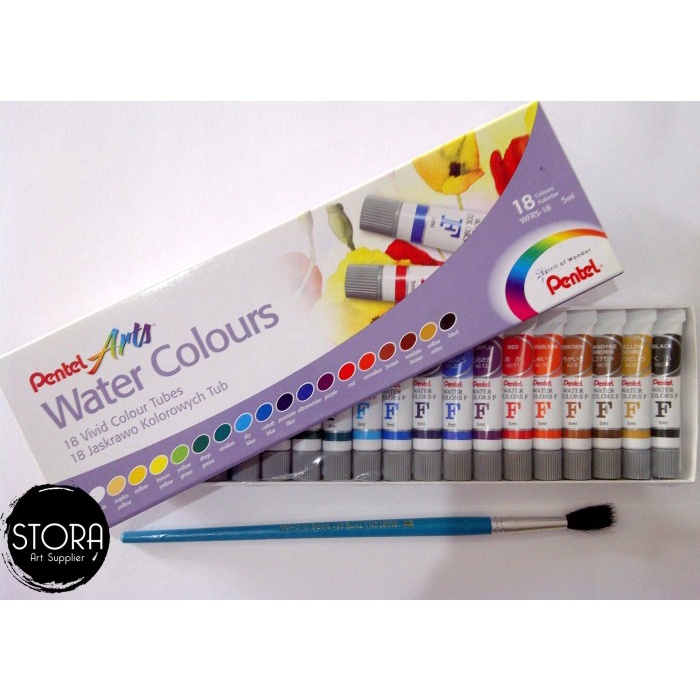 

air-cat- pentel arts water colours 18/ pentel cat air 18 warna -cat-air.