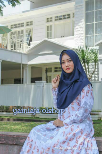 Pashmina Instan 2 lubang malika instan jilbab instant hijab jilbab diamond crepe