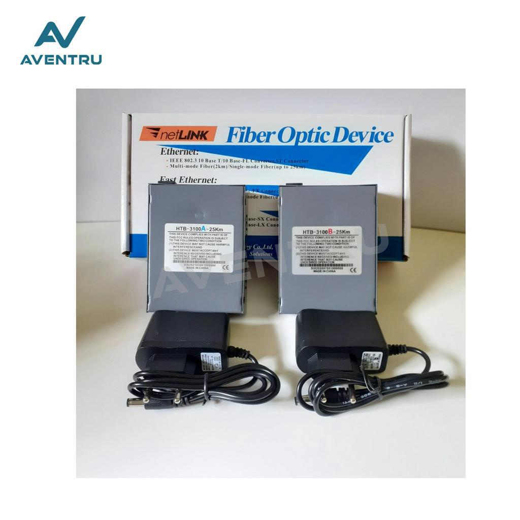 NetLink HTB 3100 AB HTB3100 AB Single mode Media Converter Netlink