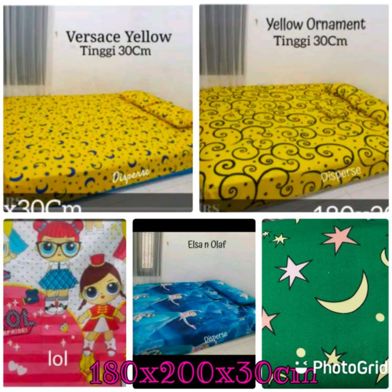 Sprei homemade tinggi 30cm/ sprei katun tinggi 30cm