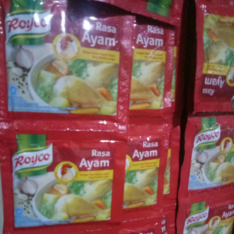 

royko sachet kemasan kecil 8gr satu gantung isi 12