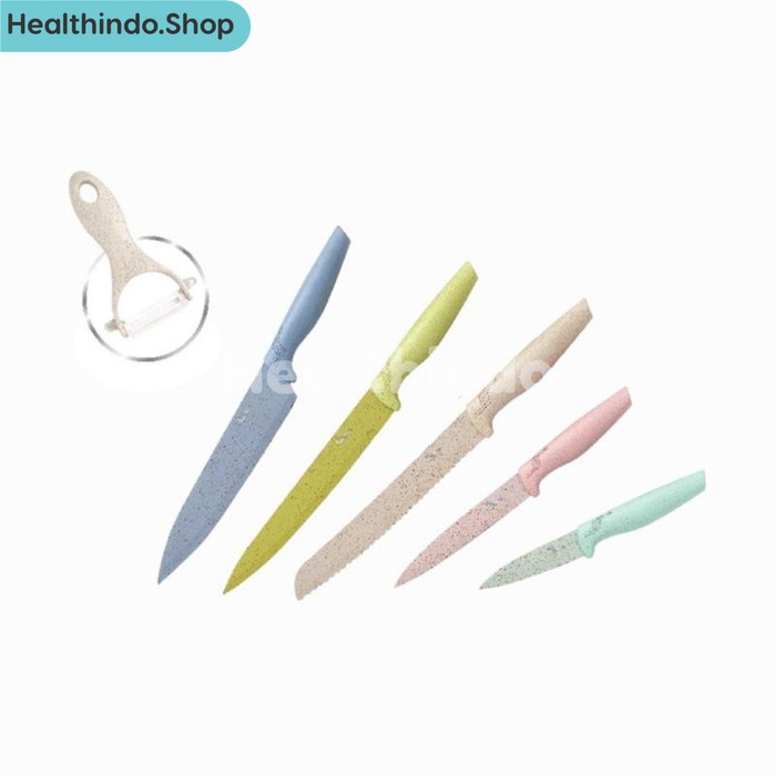 Pisau Set Marbel Pisau Set Oxone Pisau OX-608N OX 608 Pisau Dapur promo