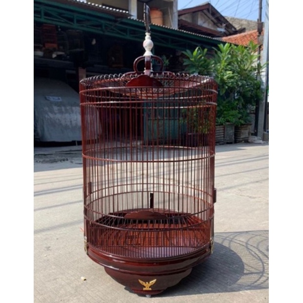 SANGKAR KANDANG MURAI RADJA JATI COKLAT NO 2