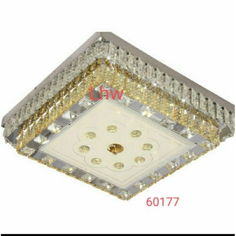lampu hias plafon ceiling lamp LED kristal dekorasi ruang tamu ruang keluarga kamar