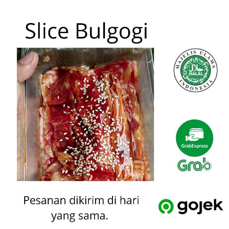 

Daging Slice Marinasi 500 GRAM/Beef Slice Bulgogi/Daging Marinasi