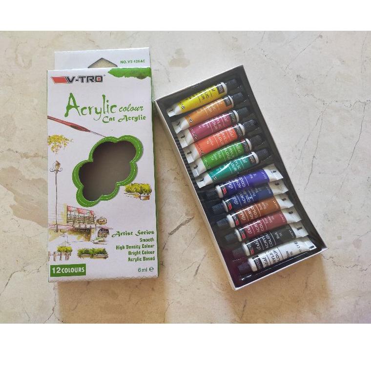 

ッ (Harga 1 Set isi 12 warna) pewarna akrelic, cat acrelic, cat acrylic, cat lukis akrelik, 1 set isi 12 tube ★
