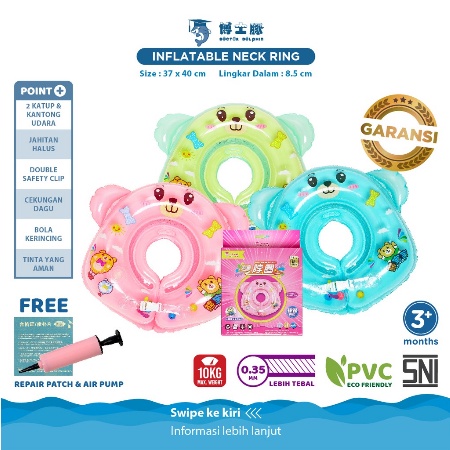 SWIM63 DOCTOR DOLPHIN INFLATABLE NECKRING BAN LEHER RENANG BAYI DD01013