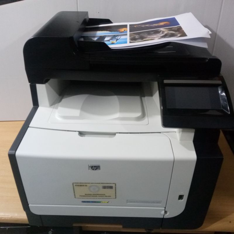 Printer HP LASERJET POR CM1415fnw Print Scan copy + ADF