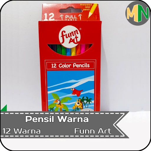 

Pensil Warna 12 Warna Funn Art