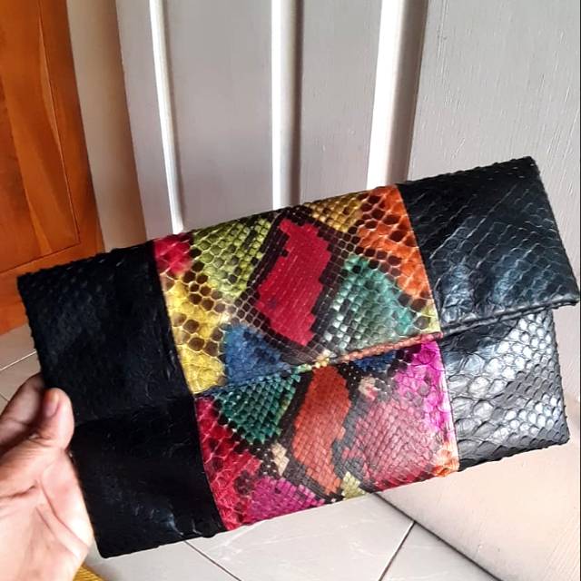 Preloved Clutch Kulit Asli 100%