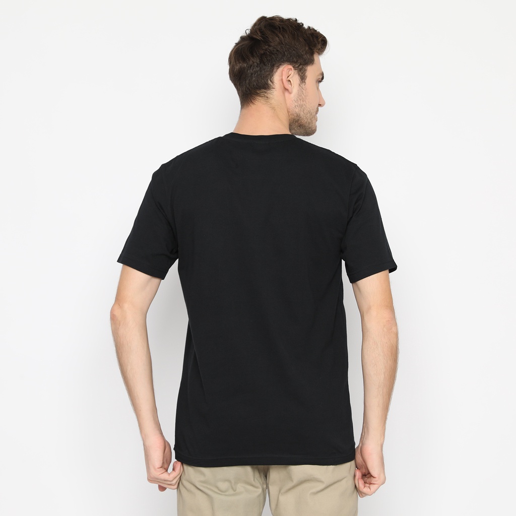 RS31 T-Shirt Black Basic - Kaos Polos Lengan Pendek Hitam Soft Combed 30s Super Big Size Jumbo