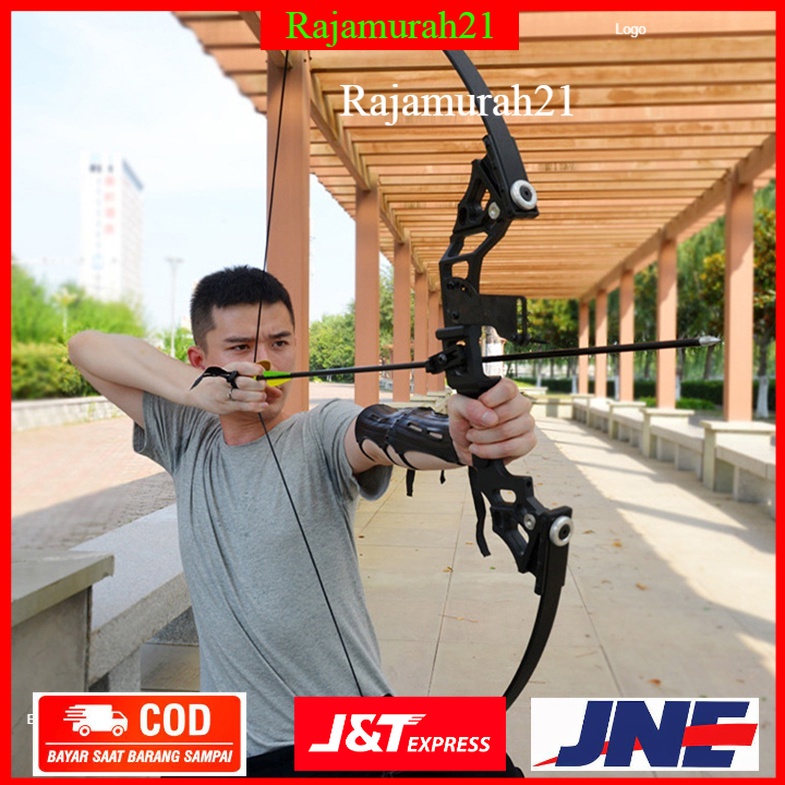 TaffSPORT Busur Panah Hunting Archery Bow 30-45 LBS - SA - Black - OMSEKYBK