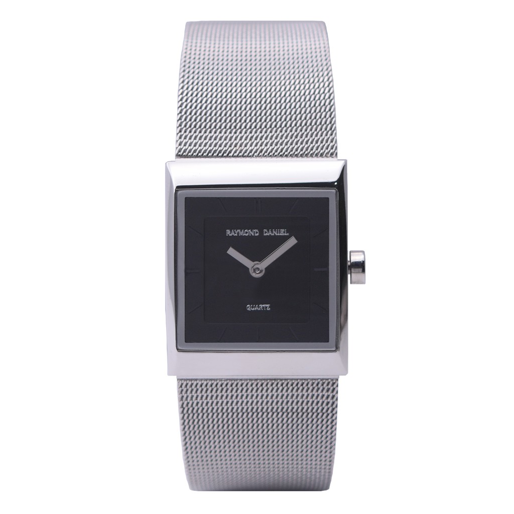 Raymond Daniel RD 040 Silver Black, Jam Tangan Couple(Bisa Beli Satuan), Original