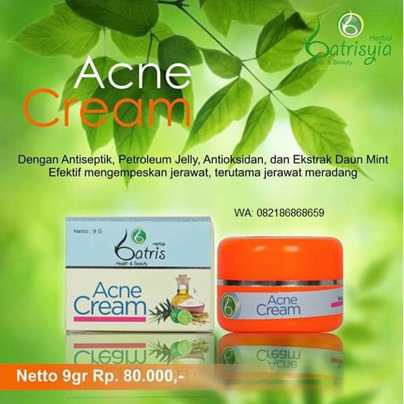 Batrisyia Acne Cream 12 gr (Kemasan Tube)